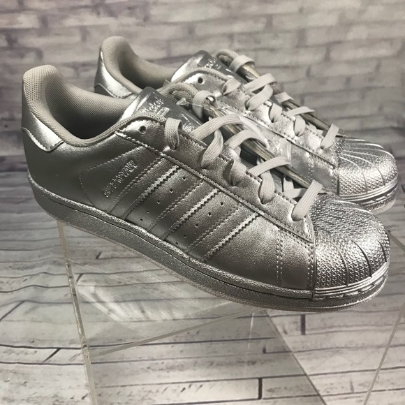 adidas superstar metallic silver adidas superstar metallic silver